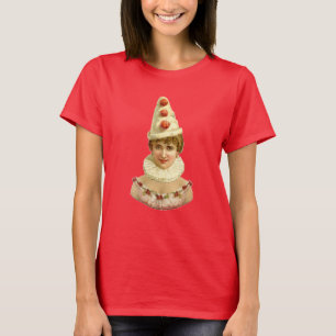 Vintage Woman Pierrot T Shirt