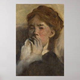 Vintage Woman Porträtt Art Poster