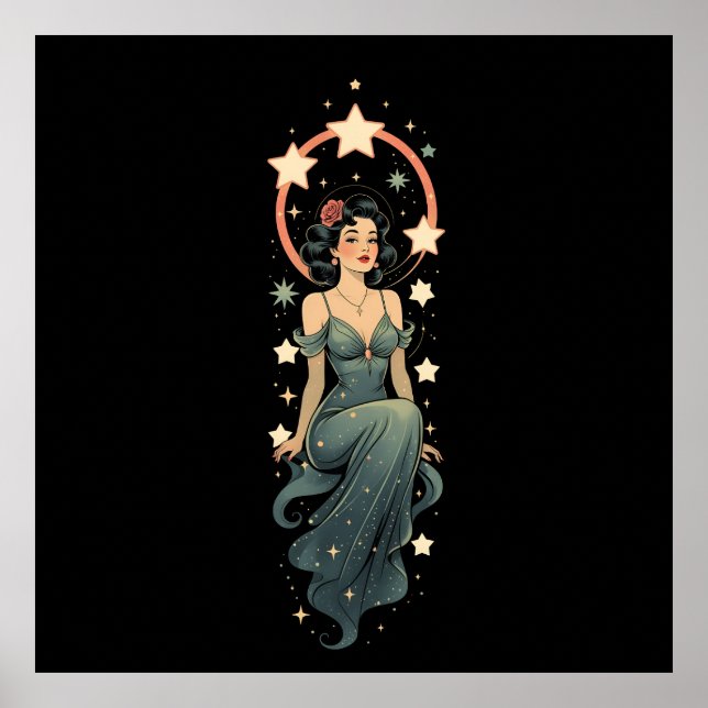 Vintage Woman Poster (Framsidan)
