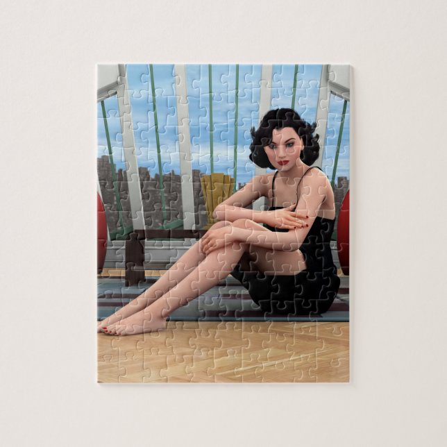 Vintage Woman Pussel (Vertikal)