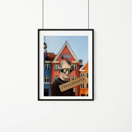 Vintage Woman Trailblazer Kitsch Altered Art Poster