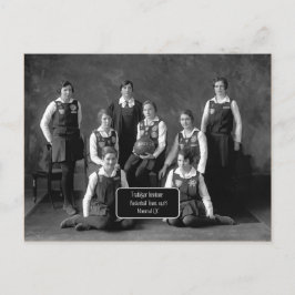Vintage Women's Basketball Team, 1928, QC Vykort