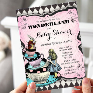 Vintage Wonderland Baby Shower-inbjudningar Inbjudningar
