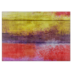Vintage Wood Abstrakt Painting #12