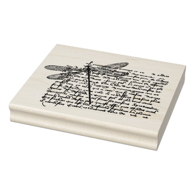 Vintage Wood Art Frimärke Stämpel (Stämpel)