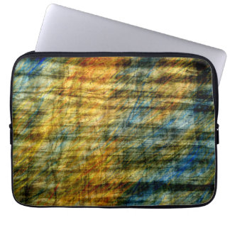 Vintage Wood Art Laptop Fodral