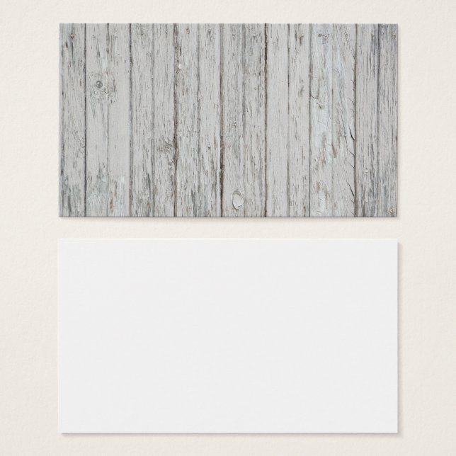 Vintage Wood Background Visitkort (Framsida & baksida)