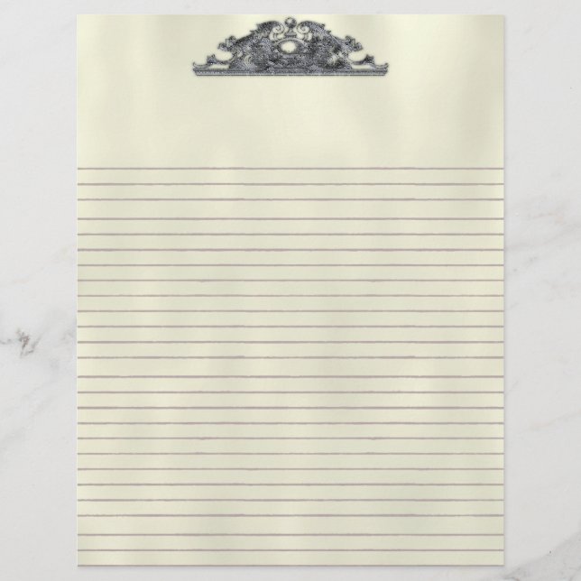 Vintage Wood Engrave Goth Letterhead (Framsida)