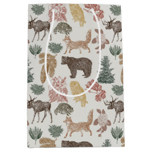 Vintage Woodland Animals Baby Shower med Blommigta
