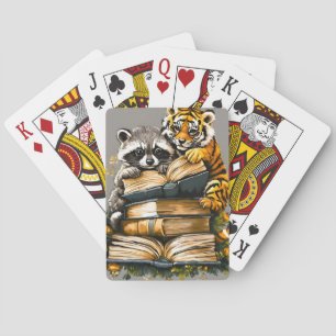 Vintage Woodland Bok Klubb Casinokort