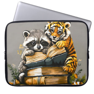 Vintage Woodland Bok Klubb Laptop Fodral