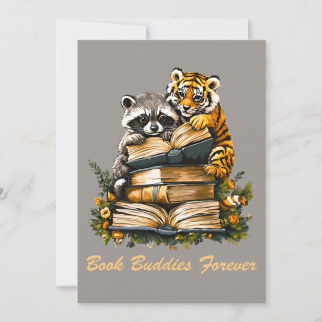 Vintage Woodland Bok Klubb Meddelande (Framsida)