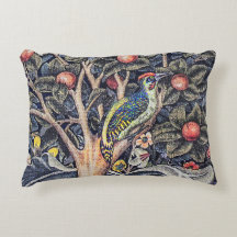 Vintage Woodpecker Blommigt Tapestry William Morri