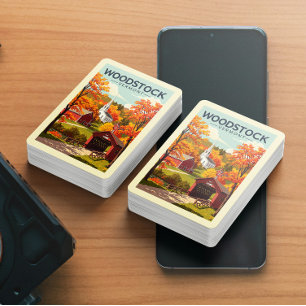 Vintage Woodstock Vermont Casinokort