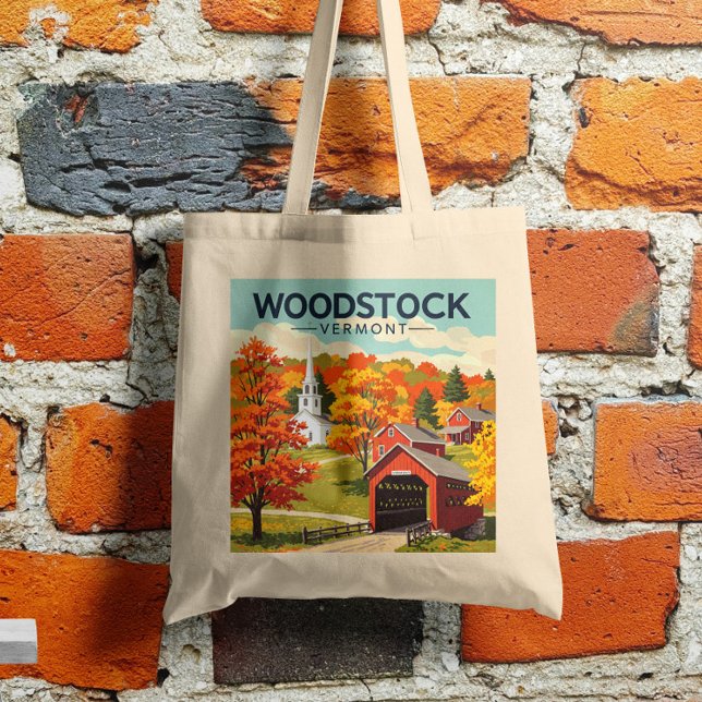 Vintage Woodstock Vermont Tygkasse (Skapare uppladdad)