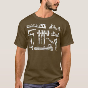 Vintage Woodworking Verktyg T Shirt