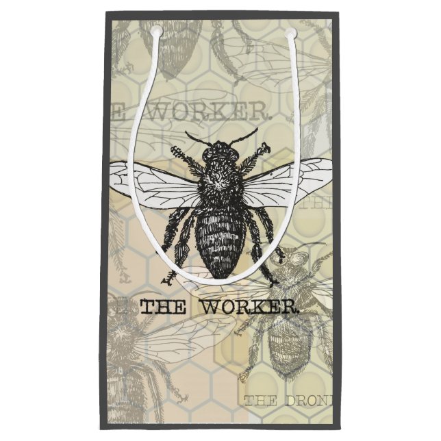 Vintage Worker Bee Illustration Art (Framsidan)
