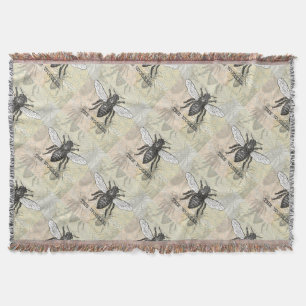 Vintage Worker Bee Illustration Art Filt