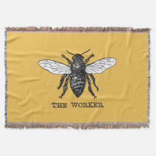 Vintage Worker Bee Illustration Art Mysfilt