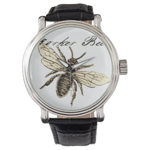 Vintage Worker Bee Insekt Illustration Antique Armbandsur