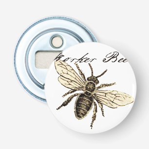 Vintage Worker Bee Insekt Illustration Antique Flasköppnare