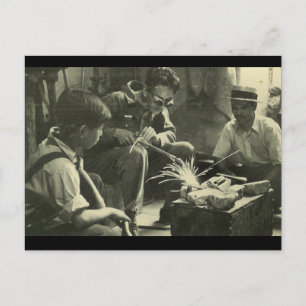 Vintage Workers Vykort