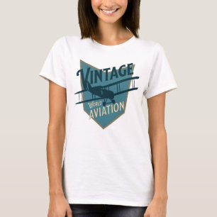 Vintage World Aviation Badge T Shirt