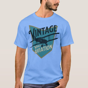 Vintage World Aviation Badge T Shirt