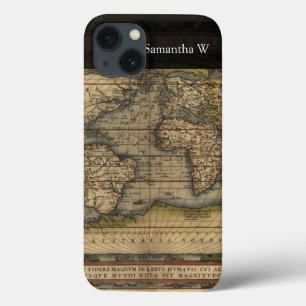 Vintage World Map Atlas Historik Design