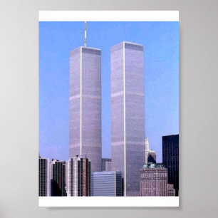 Vintage World Trade Center Tvillingtorn NYC-affisc Poster