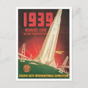 Vintage World's Fair San Francisco Vykort