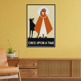 Vintage WPA Little Red Riding Huva Poster