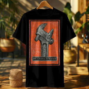 Vintage Wrench - DIY Destroy It you Retro Hum T Shirt
