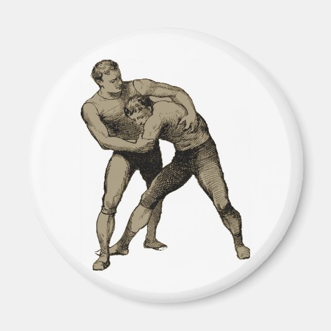 VINTAGE WRESTLER MAGNET (Framsidan)