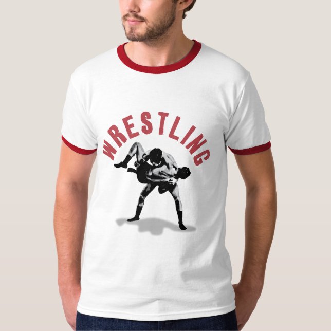Vintage Wrestling T Shirt (Framsida)