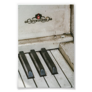 Vintage Wulitzer Electric Piano Fototryck