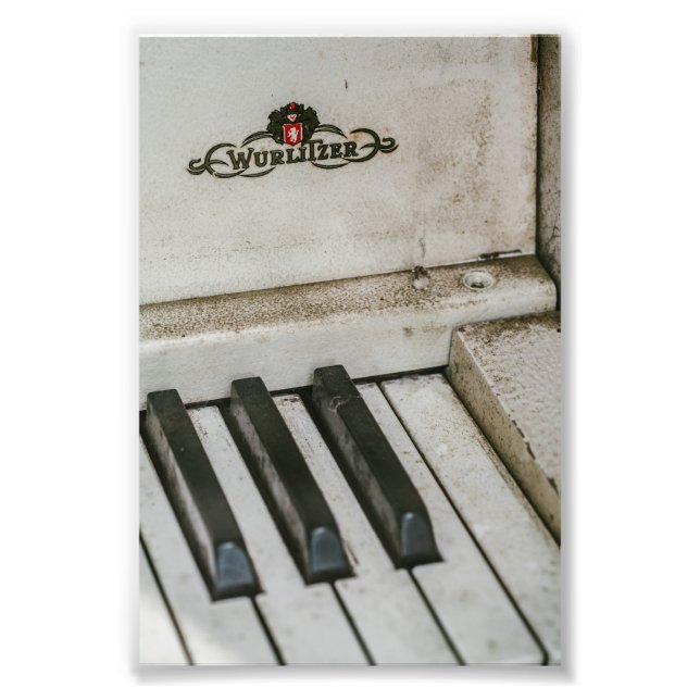 Vintage Wulitzer Electric Piano Fototryck (Framsidan)