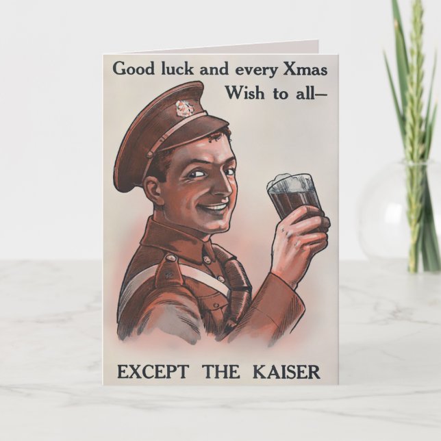 Vintage WW1 julkort Helgkort (Framsida)