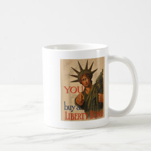 Vintage WW1 Propaganda Poster Liberty Bond Usa Wor Kaffemugg