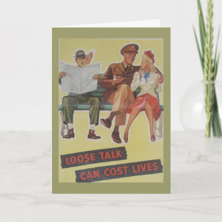 Vintage WW2-födelsedagskort Kort