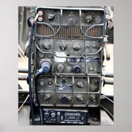 Vintage WW2 Militär radio Poster