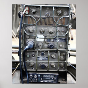 Vintage WW2 Militär radio Poster