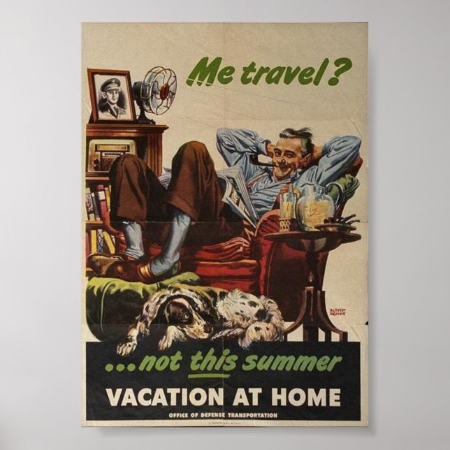 Vintage WW2 Propaganda Poster (Framsidan)