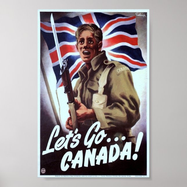 Vintage WW2 Propaganda Poster (Framsidan)