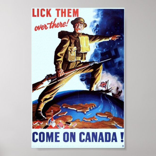 Vintage WW2 Propaganda Poster (Framsidan)