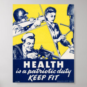 Vintage WW2 Propaganda Poster