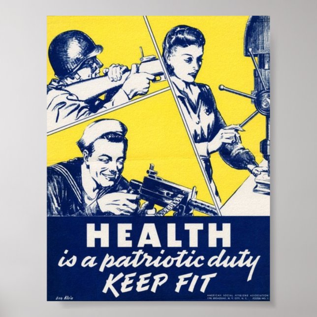 Vintage WW2 Propaganda Poster (Framsidan)
