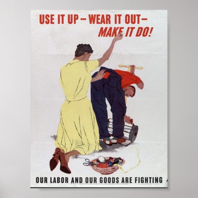 Vintage WW2 Propaganda Poster (Framsidan)