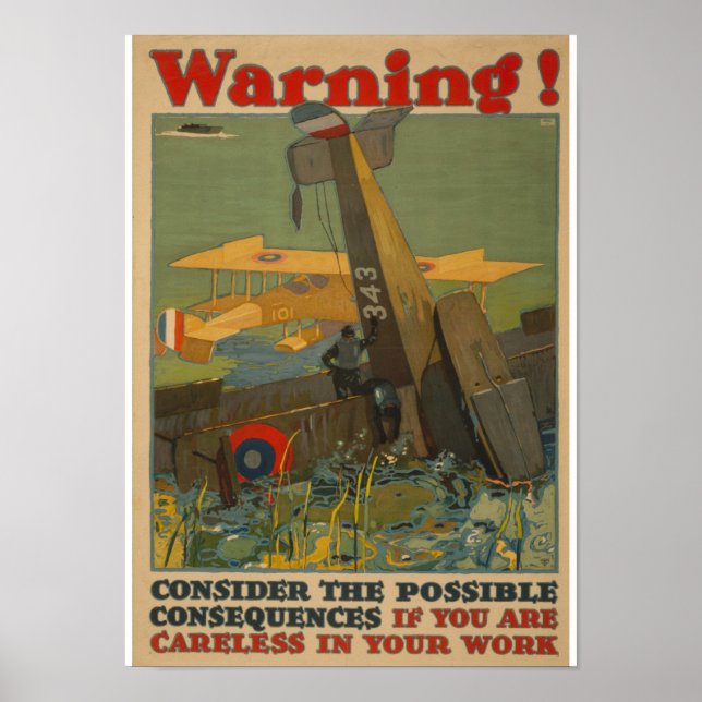 Vintage WW 1 Propaganda Poster (Framsidan)