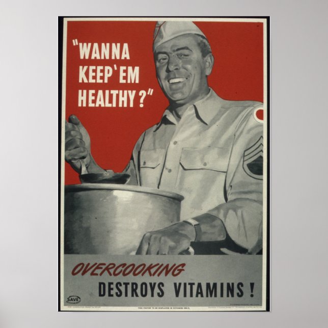 Vintage WWII american-propaganda Poster (Framsidan)